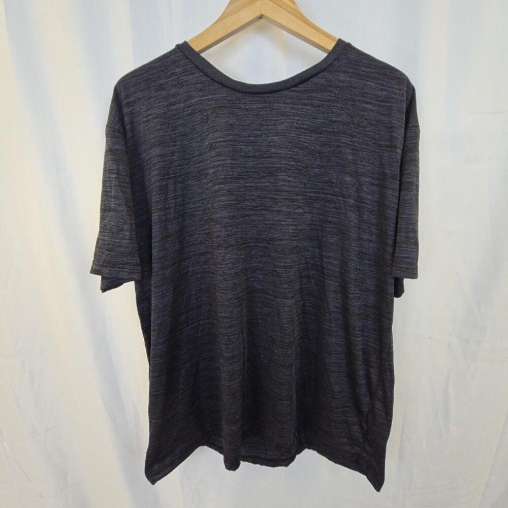 Power Forward Shirt Mens 2XL Gray Crew Neck Short Sleeve Tagless Jersey Tee Top